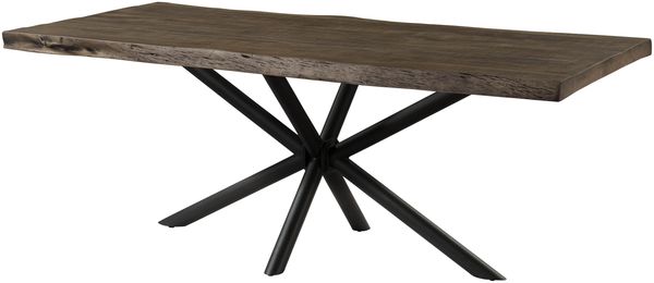 Baumtisch Mango 200x100x76 grau lackiert / Kreuzgestell anthrazit matt FREEFORM 5
