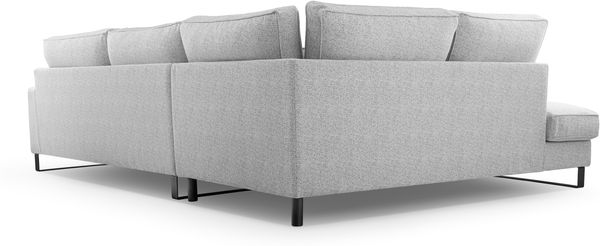 AX LIVING Couch hellgrau Castellio Wohnlandschaft L Form 314 cm L Bild 6