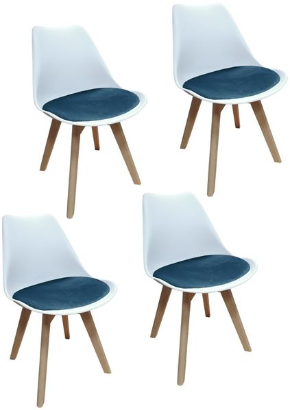 HTI-Living Esszimmerstühle im skandinavischen Stil 4er Set Design-Stühle mit.