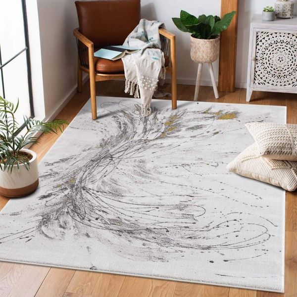 Carpet City Teppich Chic, rechteckig, Höhe: 11 mm, Kurzflor, Abstrakt, Modern, Weicher Flor