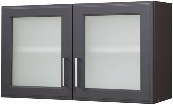 KOCHSTATION Glashängeschrank KS-Stockholm hochwertige MDF-Fronten
