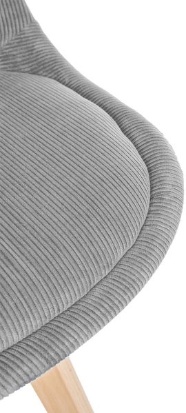 CLP 4er Set Esszimmerstuhl Linares Mit Buchenholzgestell,hellgrau Cord Bild 9