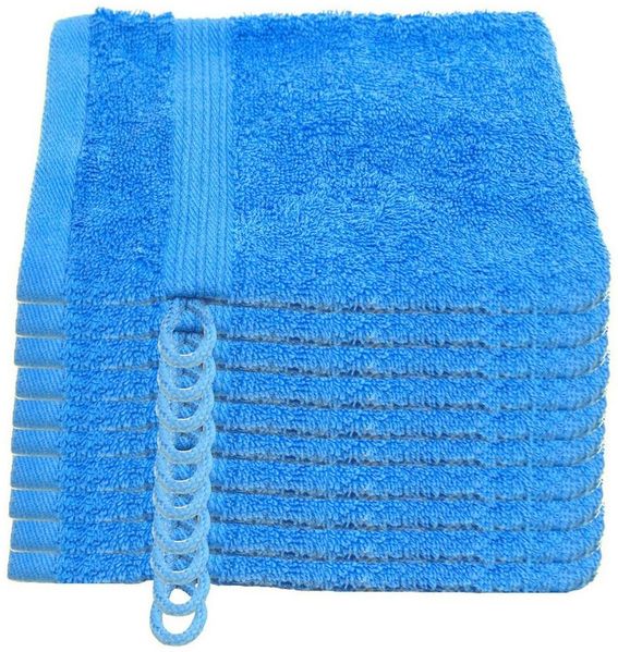 Julie Julsen Waschhandschuh 10-Waschhandschuh-Himmelblau-Waschhandschuh 15 x 21 cm (10-tlg)