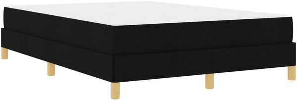 vidaXL Boxspringbett mit Matratze Schwarz 140 x 200 cm Stoff 3398572 Bild 4