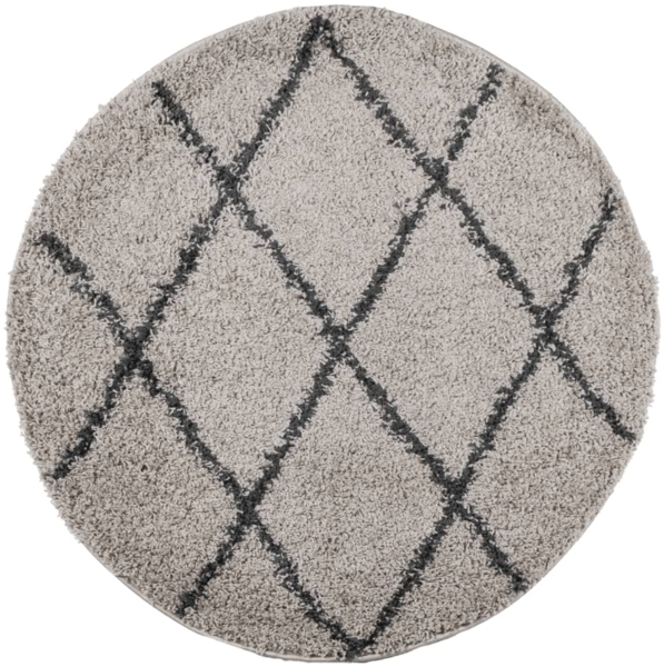 vidaXL Shaggy-Teppich PAMPLONA Hochflor Modern Beige Anthrazit Ø 280cm 375403
