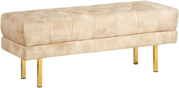 Bank ROSEVILLE Beige Samtstoff