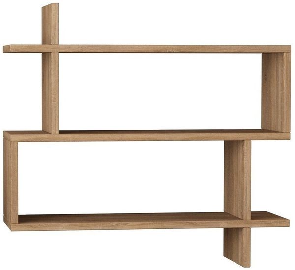 Calicosy Hängeregal Holzdekor Eiche B70 cm – PARALEL - Helles Holz