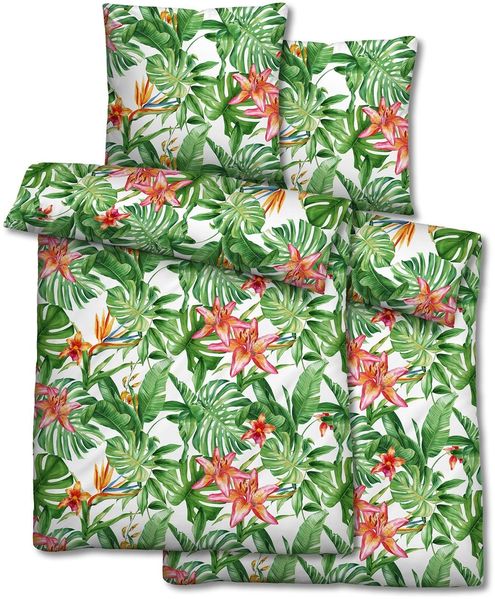 Doppelpack Mikrofaser Seersucker Bettwäsche 135 x 200 + 80 x 80 cm