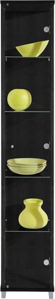 fif möbel Vitrine OPTIMA Höhe ca. 172 cm Standvitrine/Glasvitrine 1x Glastür,perfekt für Sammler,Sammlervitrine
