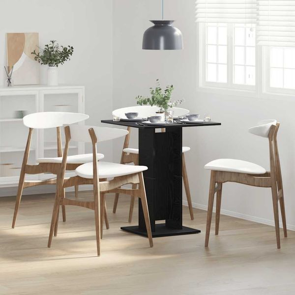 Bistrotisch, Bartisch, Stehtisch Schwarze Eiche 60x60x75 cm Holzwerkstoff
