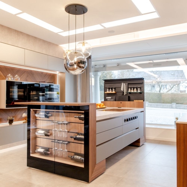 s.luce Orb Galerieleuchte 3- oder 5-flammig Modular Baldachin Schwarz, Rauch Bild 10