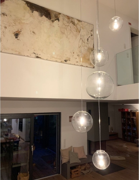 s.luce Orb Galerieleuchte 3- oder 5-flammig Modular Baldachin Schwarz, Rauch Bild 9