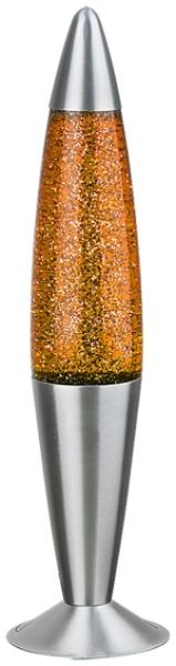 Lavalampe, Glitzereffekt, orange, Höhe 42,5 cm