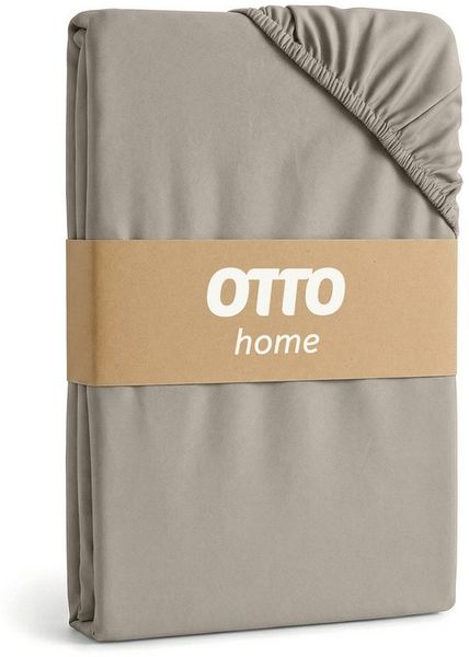 OTTO home Spannbettlaken PHYSALIS in BASIC und PREMIUM Qualität, 100% Baumwolle, Jersey (160 g/m), Gummizug: rundum, (2 Stück), für Matratzen bis 18 cm Höhe, Bettlaken, Spannbetttuch, pflegeleicht