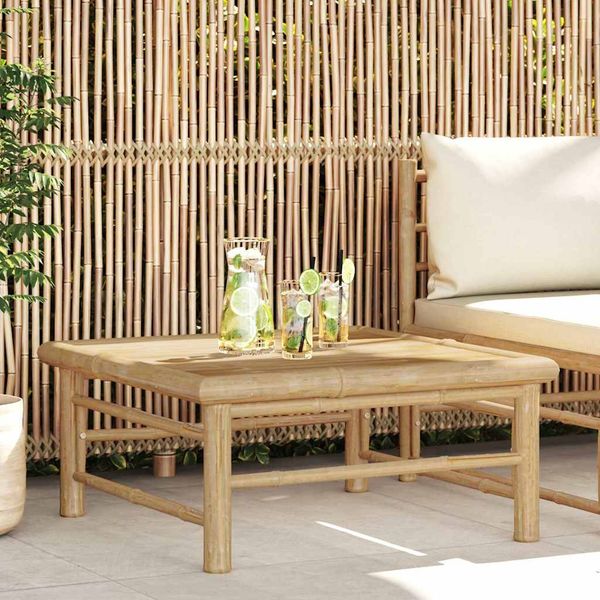 vidaXL Gartentisch 65x65x30 cm Bambus 313149