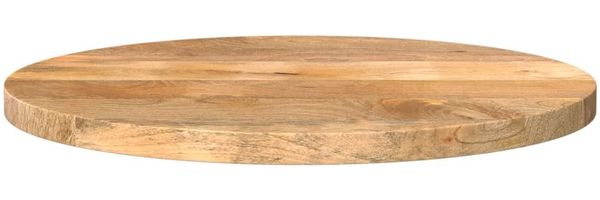 vidaXL Tischplatte Ø 60x2,5 cm Rund Massivholz Mango 370062 Bild 3
