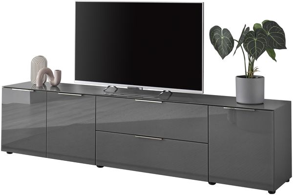 TV-Lowboard >Sean< in Anthrazit, - 226x55x40 cm (BxHxT)