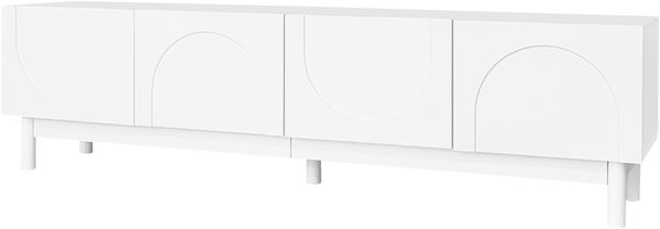 TV-Schrank 169x34x45,5 cm, grifflos mit 4 Türen und stabilen Beinen Bild 6