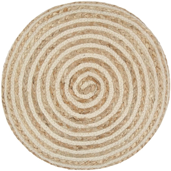 Handgefertigter Sitzpuff 40x45 cm Jute [248074]