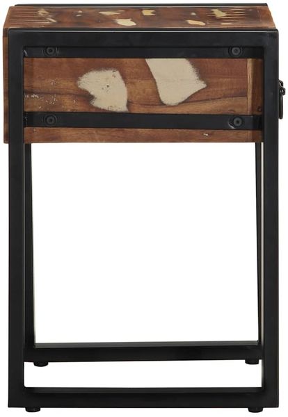 vidaXL Beistelltisch Mehrfarbig 35x35x50 cm Altholz Massiv 4015944 Bild 4