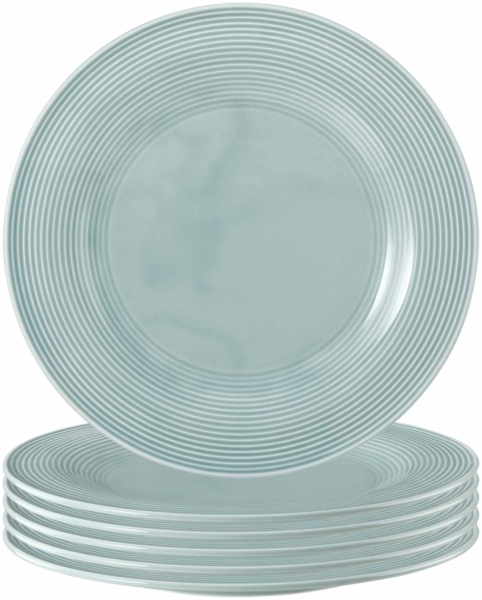 Seltmann Weiden Beat Color Glaze Speiseteller ø 27,7 cm 6er Set Arktisblau