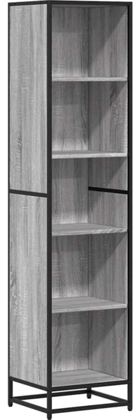 vidaXL Bücherregal Grau Sonoma 40x35x170,5 cm Holzwerkstoff 849142