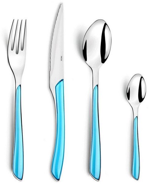 Amefa ECLAT Besteckset 24-teilig türkis hochglanzpoliert