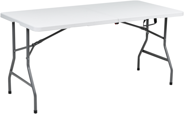 Gartentisch für 4 Personen CUGNOLI 152 cm 74 cm Weiß