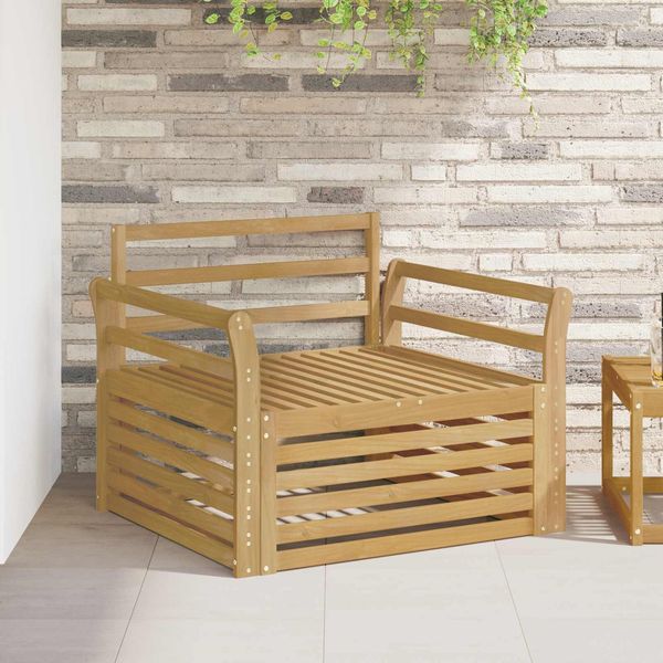 vidaXL Outdoor-Sofa Massivholz Akazie Weiß 3439136