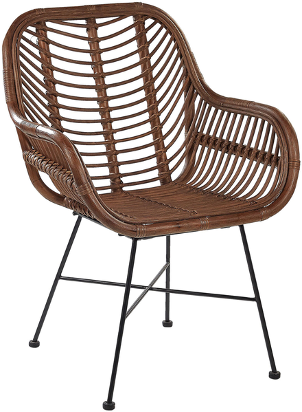 Rattanstuhl braun CANORA
