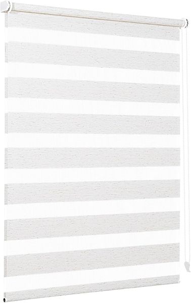 Sekey Doppelrollo Klemmfix ohne Bohren für Fenster Blickdicht 80x150 cm Leinen