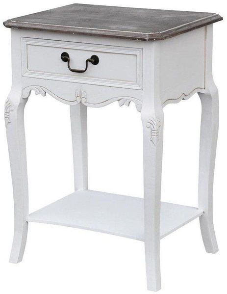 Livin Hill Nachttisch Rimini White Weiß RIW019