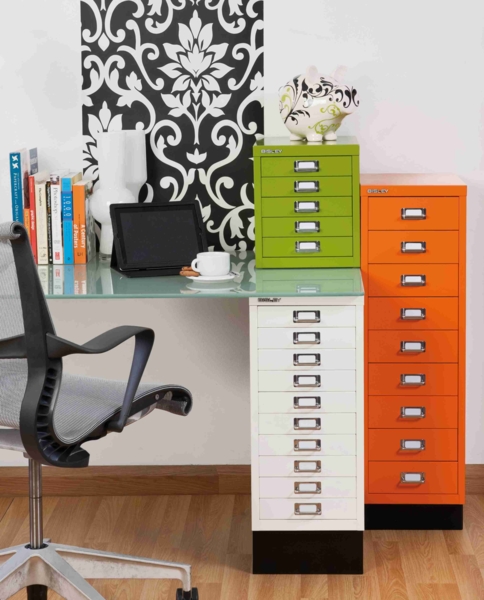 Bisley MultiDrawer™, 29er Serie, DIN A4, 6 Schubladen, Farbe kardinalrot Bild 5