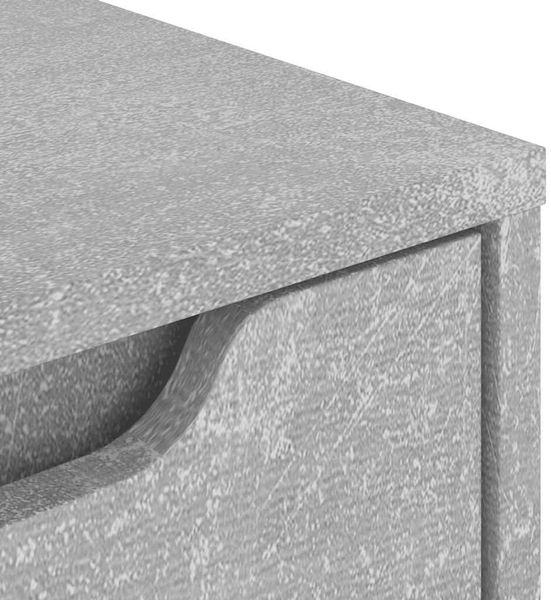 vidaXL Nachttisch VISNES Betongrau 45x40x50 cm Holzwerkstoff 4108282 Bild 8