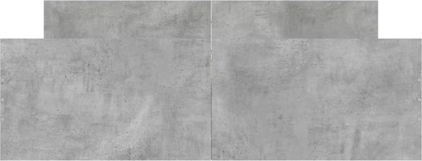 vidaXL Bettgestell mit Kopf- und Fußteil Betongrau, 135x190 cm Bild 3
