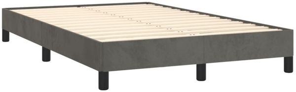 vidaXL Boxspringbett mit Matratze, Samt dunkelgrün, 120x190 cm Bild 3