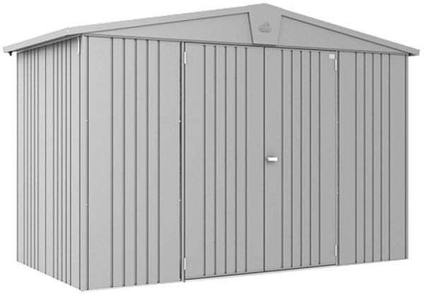 Biohort Gerätehaus Europa, 4A: 316 x 156 x 209 (b x t x h) cm, silber-metallic
