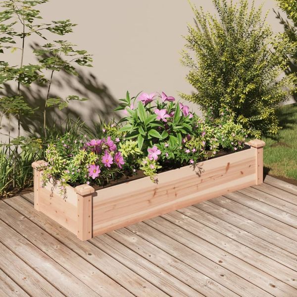 vidaXL Hochbeet mit Einsatz 120x45x25 cm Massivholz Tanne 364286