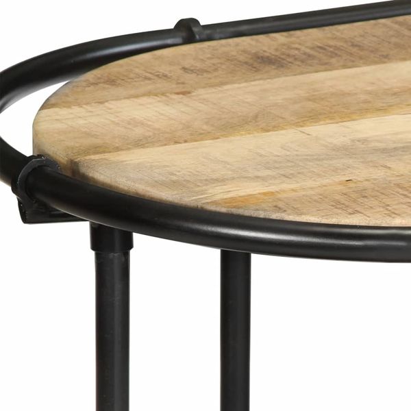 Konsolentisch, Beistelltisch, Konsole 110x42x76 cm Raues Mangoholz Bild 6