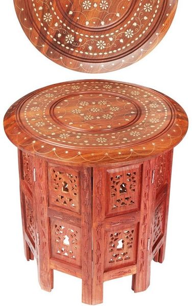 Marrakesch Orient & Mediterran Interior Beistelltisch Orientalischer Tisch Beistelltisch Caglanur 38cm (1-St), Handarbeit