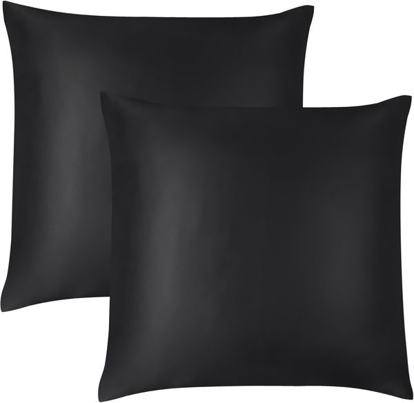 Aspero Kissenbezüge 2x Seiden Kissenbezüge 80x80 cm Enna, Haut- und haarschonendes Material