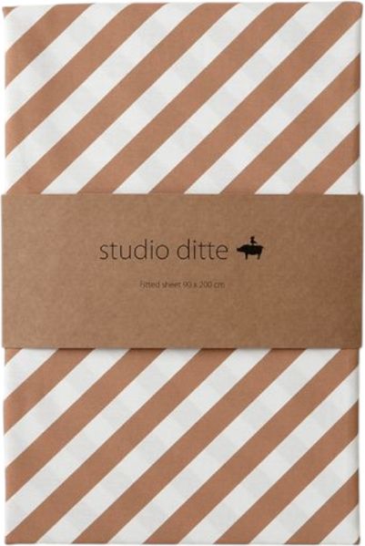 Studio Ditte Spannbettlaken - Streifen - 90 x 200