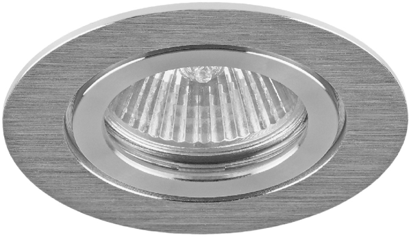 MILI Bad Einbauleuchten GU5,3 12V/230V Alu gebürstet IP44, Aussen Einbau GU10 / LED geeignet Schutz Scheibe Aluminium7935