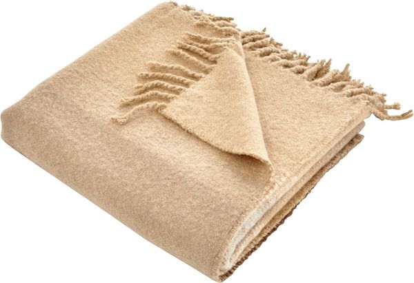 Wohndecke Bouclé garngefärbt, Leonique, mit Farbverlauf