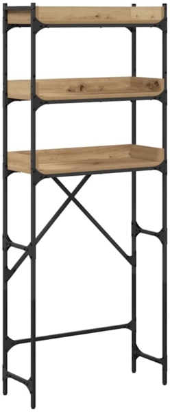 vidaXL Waschmaschinenregal mit Regal Artisan-Eiche 67 x 25 x 163 cm 883551