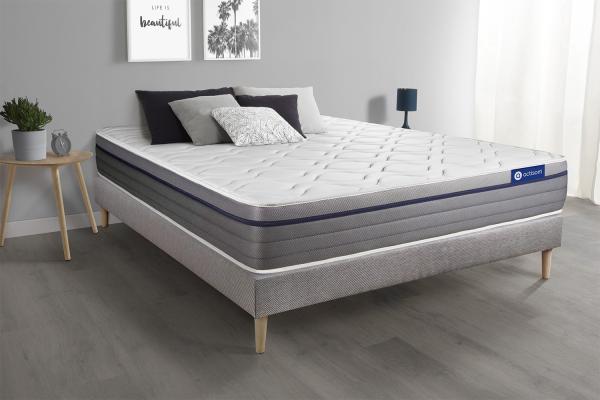 Actimemo zen matratze 140x190 cm + Bettgestell mit lattenrost - Dicke : 26cm - Memory-schaum - H3 Bild 2
