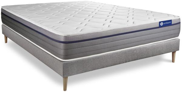 Actimemo zen matratze 140x190 cm + Bettgestell mit lattenrost - Dicke : 26cm - Memory-schaum - H3 Bild 3