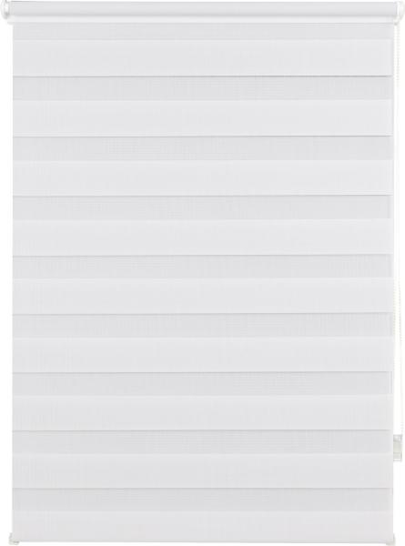 ondeco Doppelrollo Klemmfix Duo Rollo für Fenster ohne Bohren, Seitenzugrollo Klemmen Sichtschutz Sonnenschutz Blickdicht innen - Weiß - 100x160 cm
