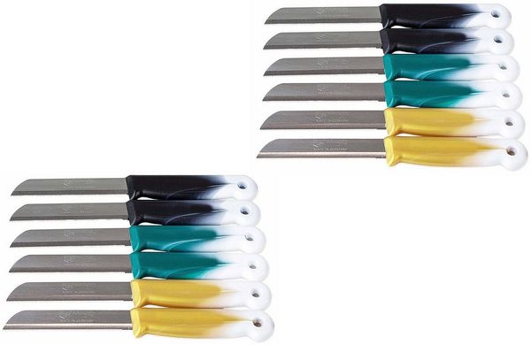 SMI Obstmesser 12-tlg Solingen Gemüsemesser Schälmesser Wellenschliff Küchenmesser