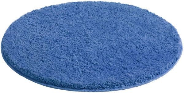 OTTO home Badematte Inga, Badezimmer Teppich, Badvorleger, Höhe 20 mm, rutschhemmend beschichtet, schnell trocknend, strapazierfähig, fußbodenheizungsgeeignet, Polyester, rund, Badteppich, unifarben, weich, als halbrund und rechteckig erhältlich